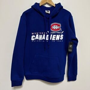 NWT Montreal Canadians Men's blue Size Small Hockey NHL Hoodie Fandom Game